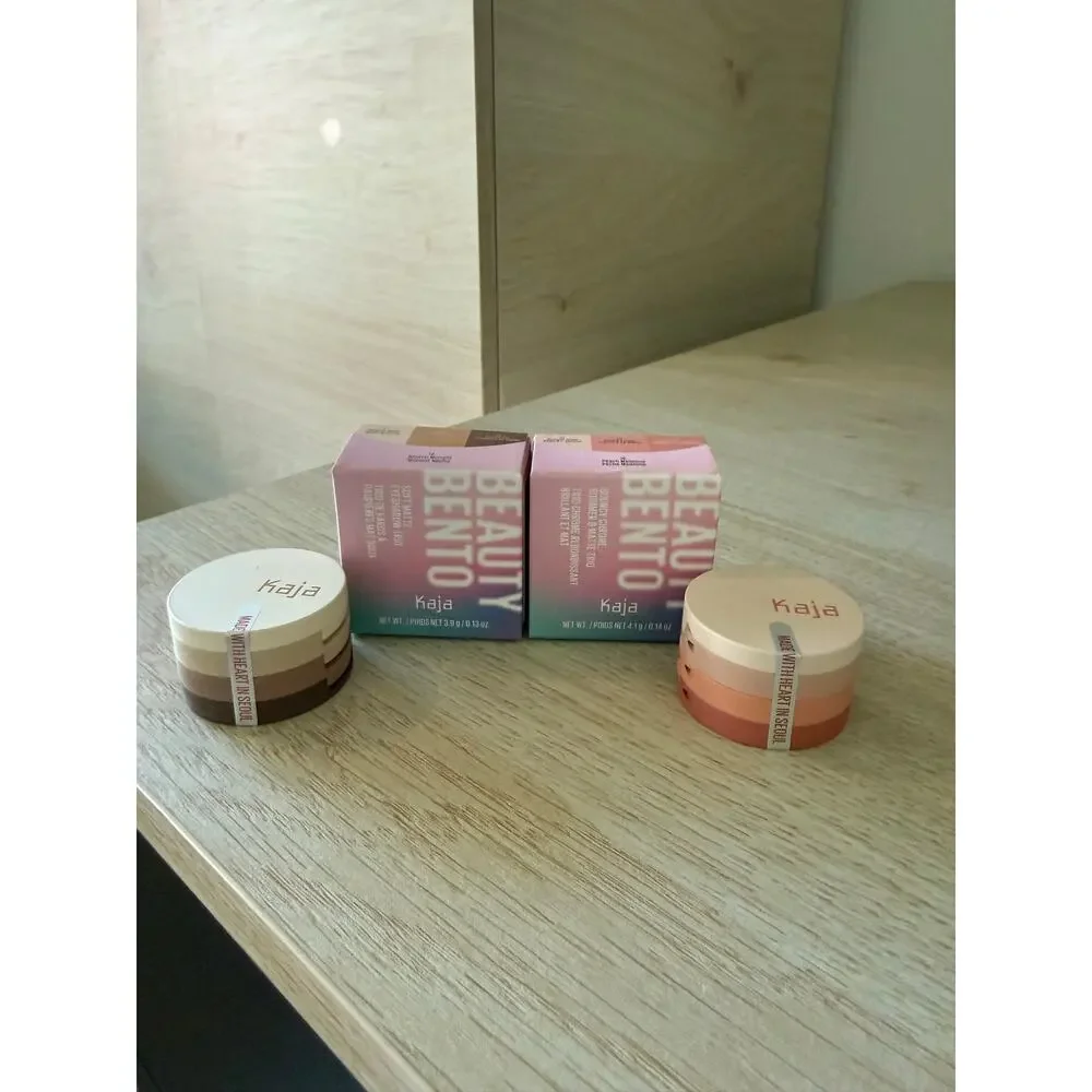 $56 KAJA Beauty Bento Eyeshadow Bundle Neutral Moment + Peach Madeline